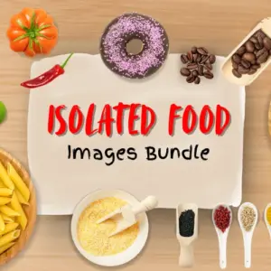 Isolated Food Images Bundle — Extended License