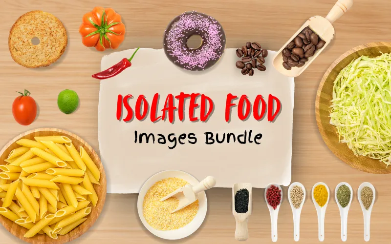 Isolated Food Images Bundle — Extended License