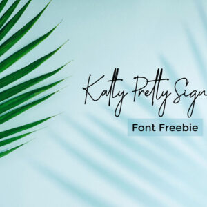 Katty Pretty Signature Script Font Freebie