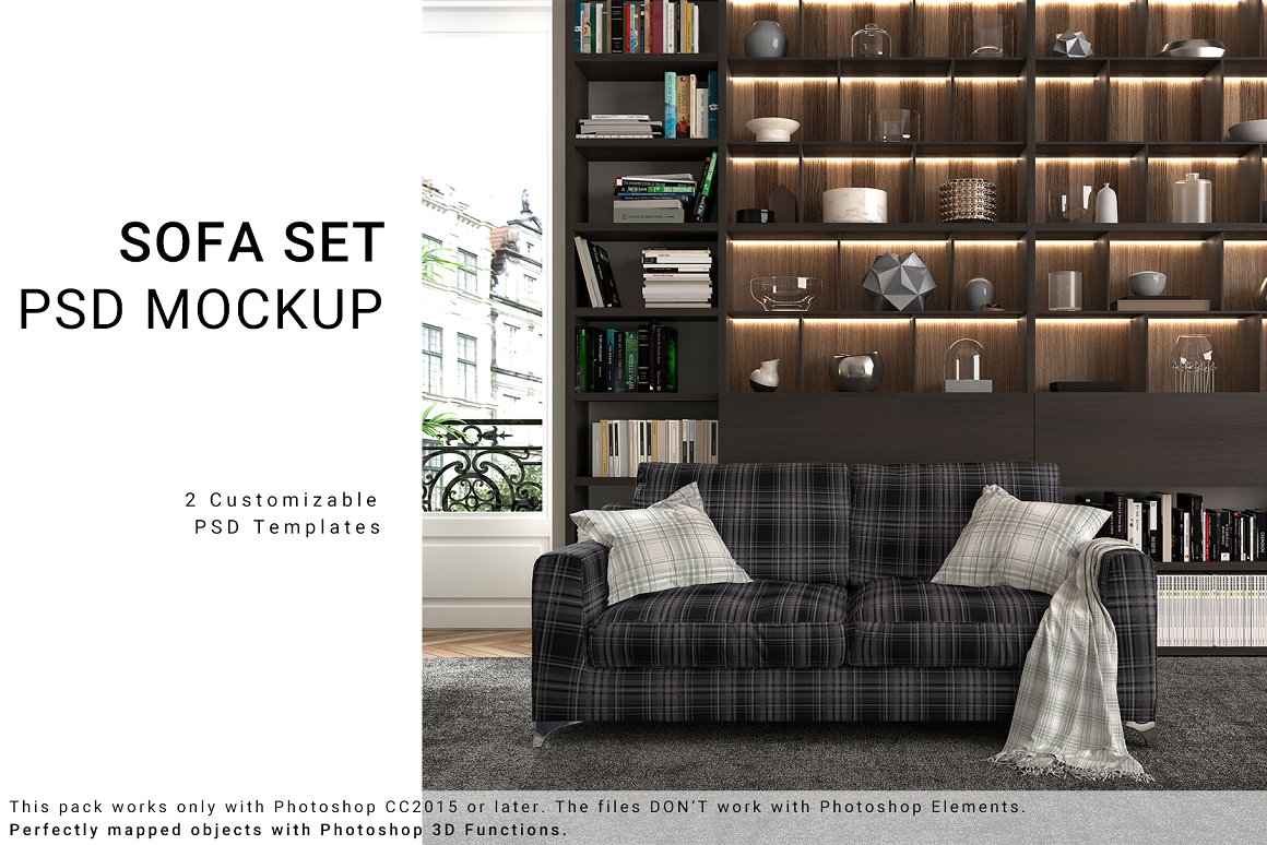Living Room Sofa Set Mockups Freebie