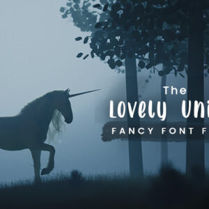 Lovely Unicorn Fancy Font Freebie
