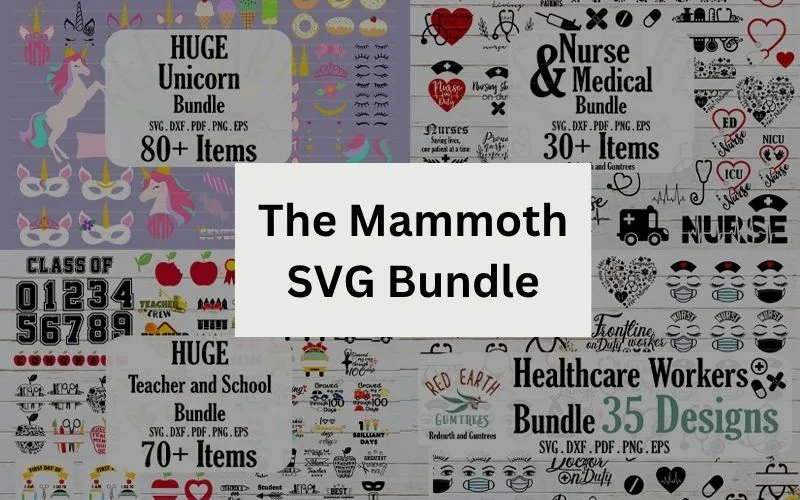 Mammoth SVG Bundle with Commercial License