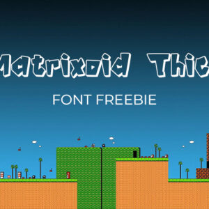 Matrixoid Thick Font — Free Extended License