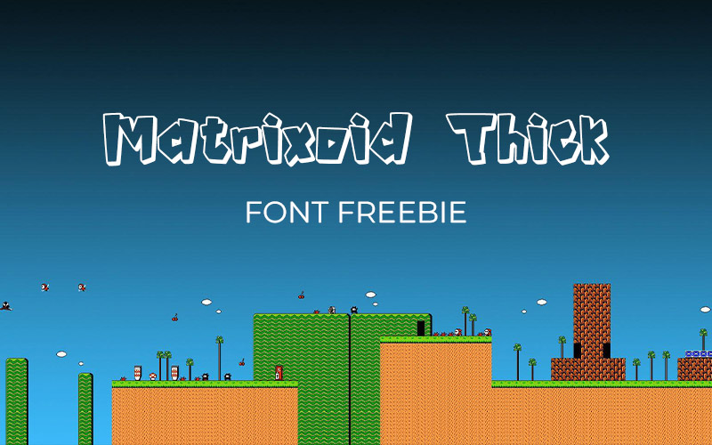 Matrixoid Thick Font — Free Extended License