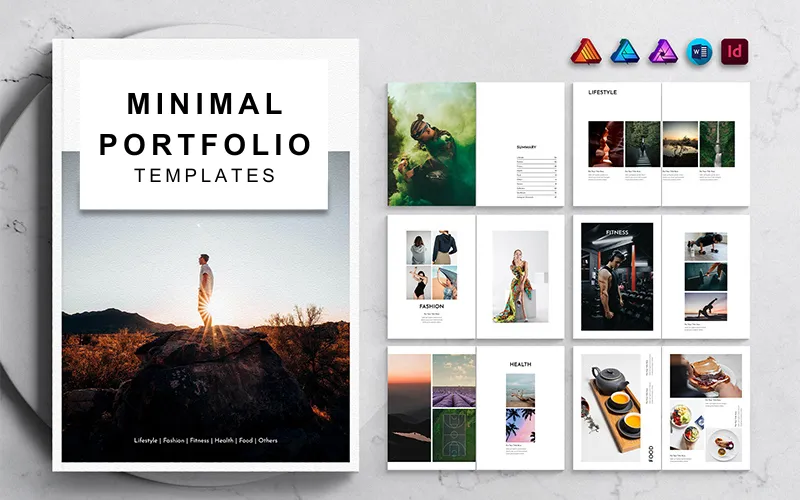 Minimal Portfolio Template Pack with Commercial License
