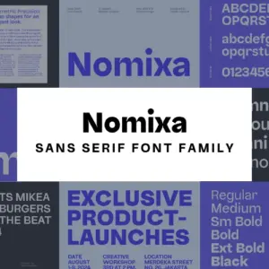 Nomixa Sans Serif Font — Extended License