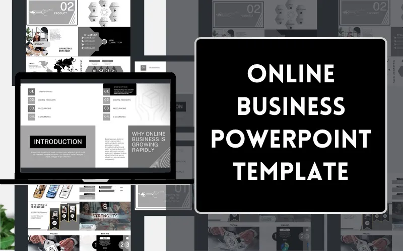 Online Business PPT Template — 45 Slides