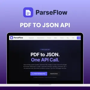 ParseFlow PDF to JSON API - Lifetime Access