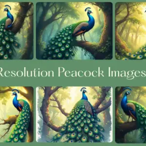 Peacock Images Bundle with Commercial License