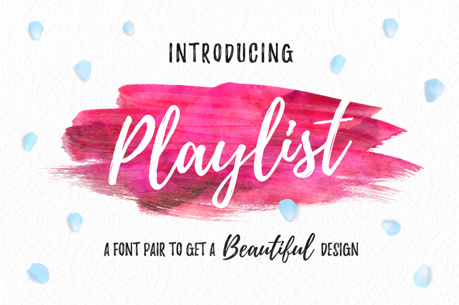 Playlist Free Font — Extended License