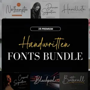 Premium Handwritten Fonts — Commercial License