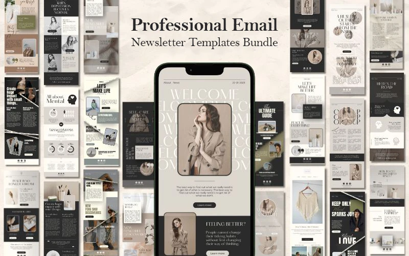 Professional Email Newsletter Template Bundle