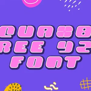 Quax8 Free Y2K Font — Extended License