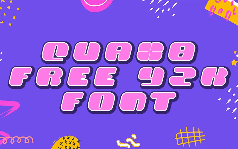 Quax8 Free Y2K Font — Extended License