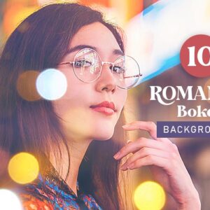 Romantic Bokeh Backgrounds Free Bundle