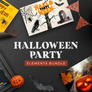 Scary Halloween Party Elements Bundle Freebie