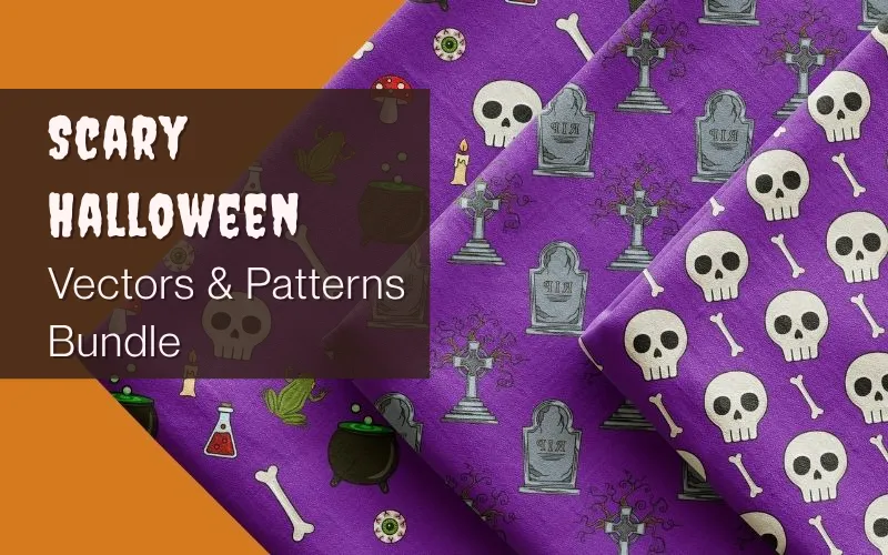 Scary Halloween Vectors and Patterns — Commercial