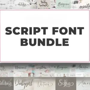 Script Font Bundle with Extended License