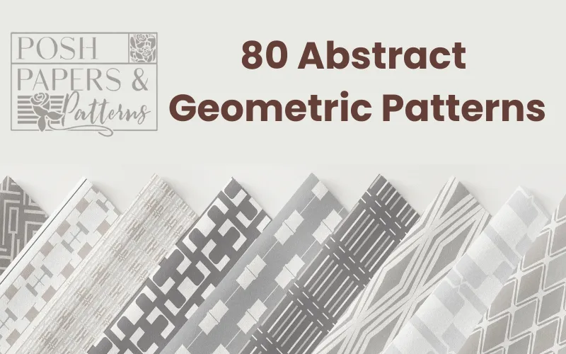 Seamless Abstract Geometric Patterns — Extended License