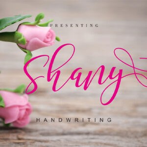 Shany: Free Handwritten Cursive Font