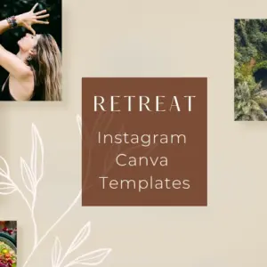 SOLA Retreat Canva IG Templates Commercial License