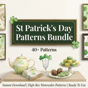 St Patrick's Day Patterns Bundle — Extended License