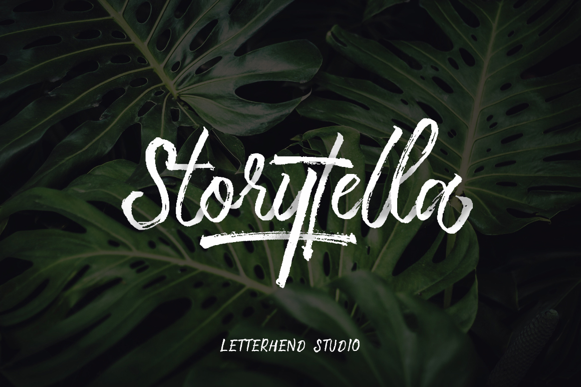Storytella — Free Handwritten Brush Font