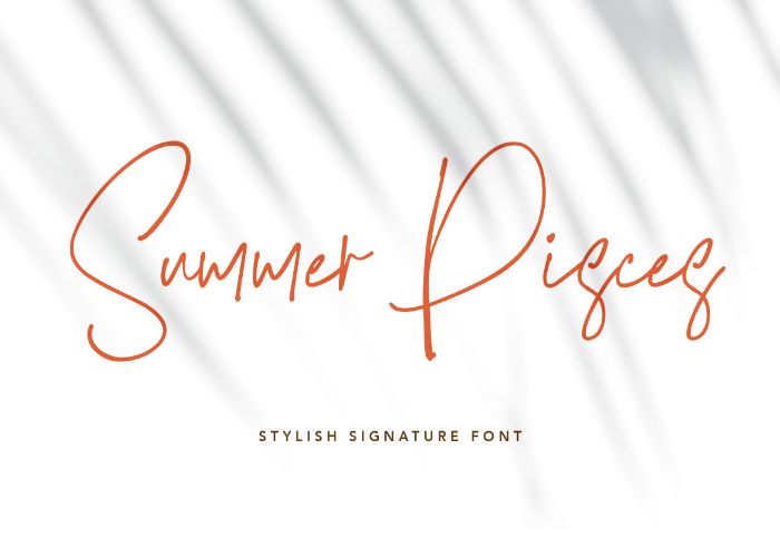 Summer Pisces Script Font - Free Download