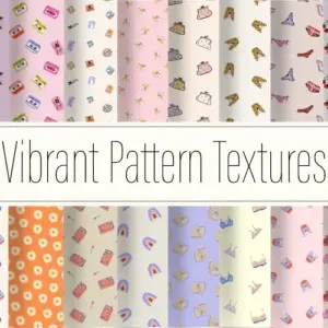 Vibrant Pattern Texture Pack (20 Designs)
