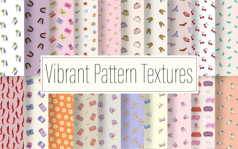 Vibrant Pattern Texture Pack (20 Designs)