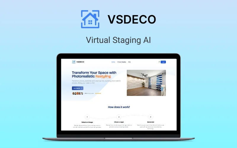 VSDECO Virtual Staging AI Annual Subscription