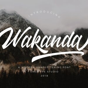 Wakanda Handwritten Script Font Freebie