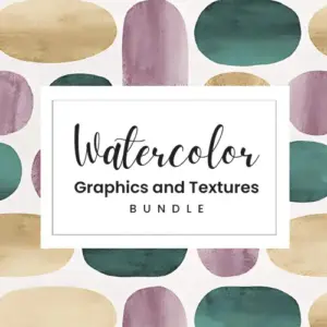 Watercolor Graphics and Textures Pack