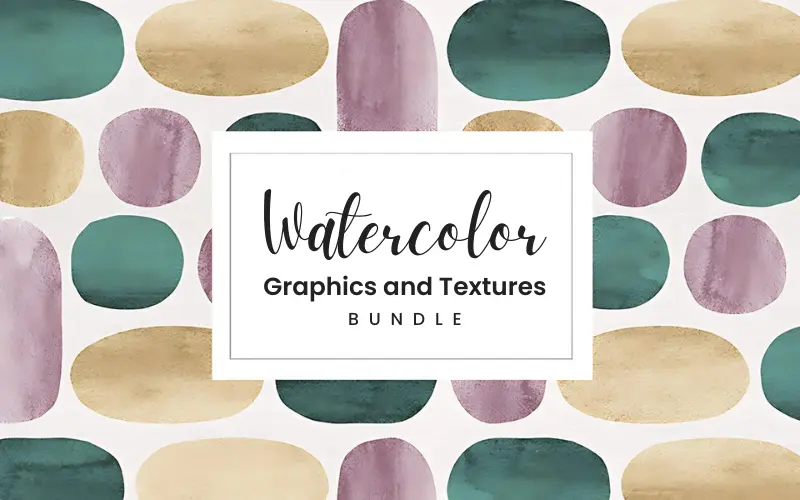 Watercolor Graphics and Textures Pack