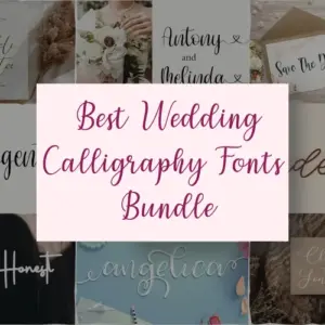 Wedding Calligraphy Fonts Bundle — Extended License