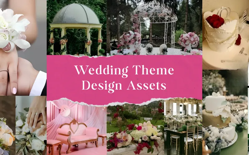 Wedding Design Assets with Commercial License