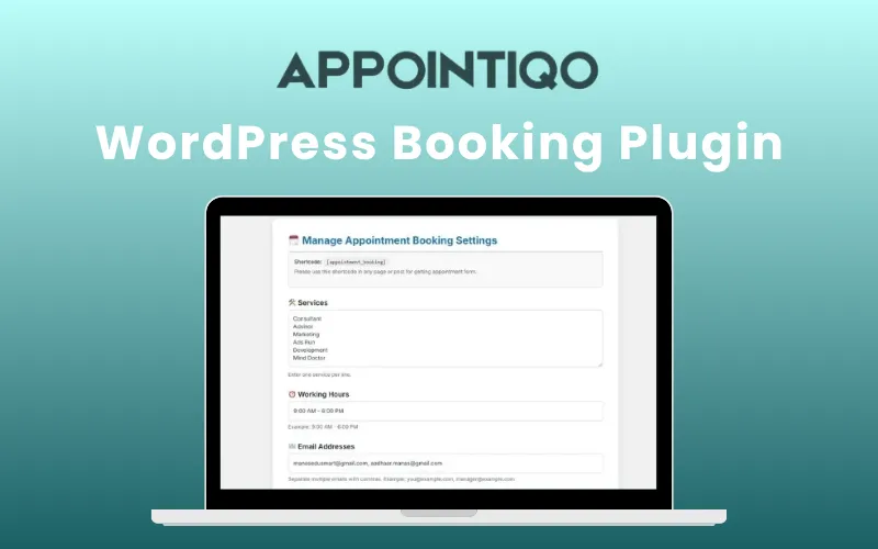 Appointiqo WordPress Booking Plugin — Lifetime Access