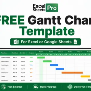 Free Excel & Google Sheets Gantt Template