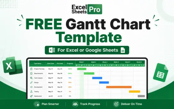 Free Excel & Google Sheets Gantt Template