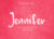 Jennifer Free Font — Extended Commercial License