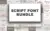 Script Font Bundle with Extended License